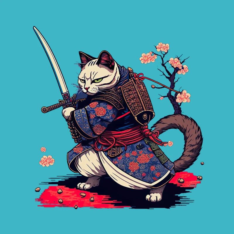 chat samouraï