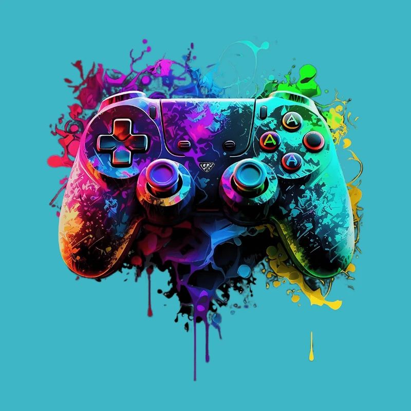 Neon Gaming Controller / Kontroller