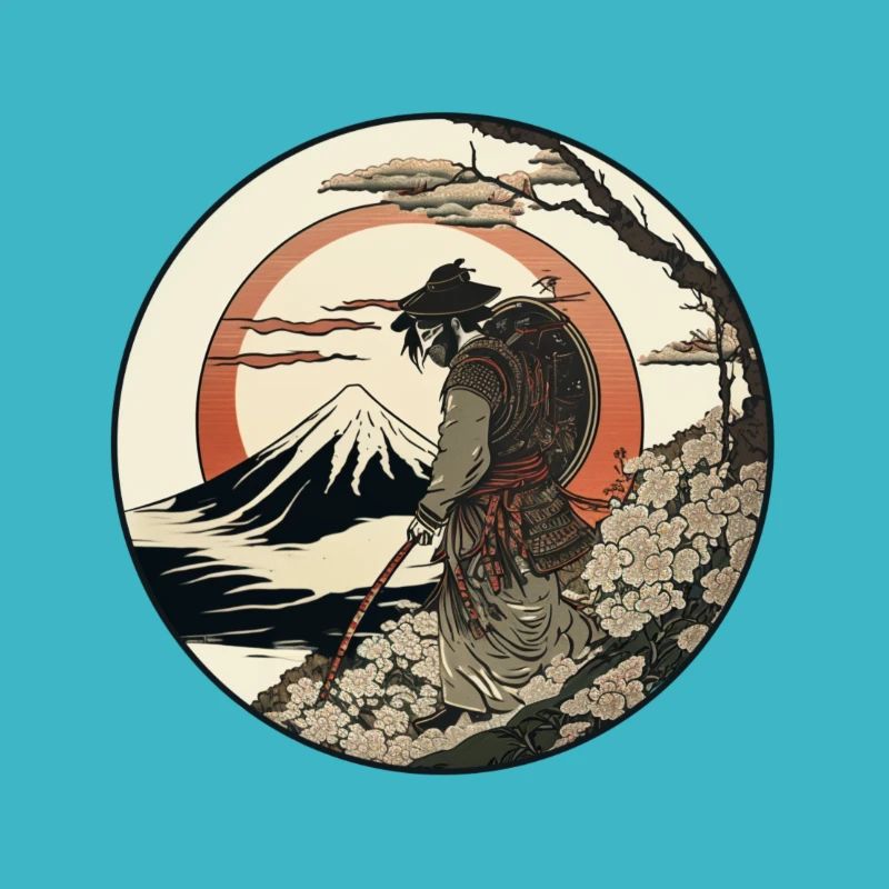 Nr. 8 : Japanischer Art Samurai Fighter Ukiyo_e Stil