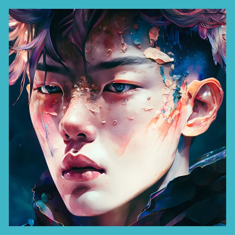 Crystalline Asian K-Pop Idol