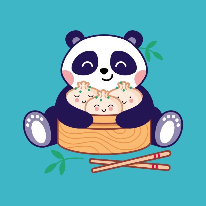 Panda avec Dim Sum