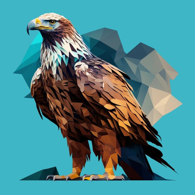 Majestätischer Polygon-Adler – Greifvogel