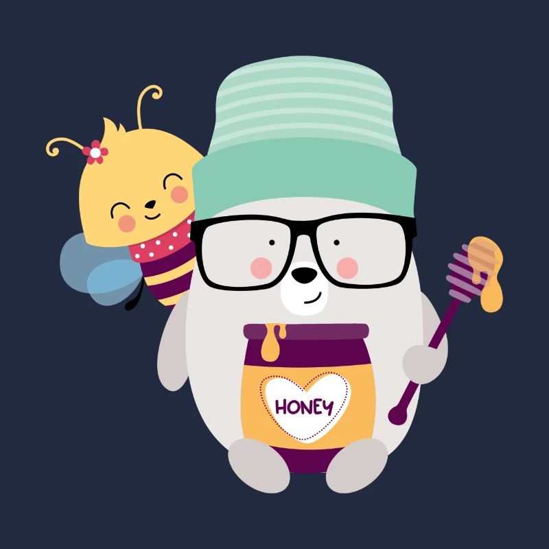Bear with bee