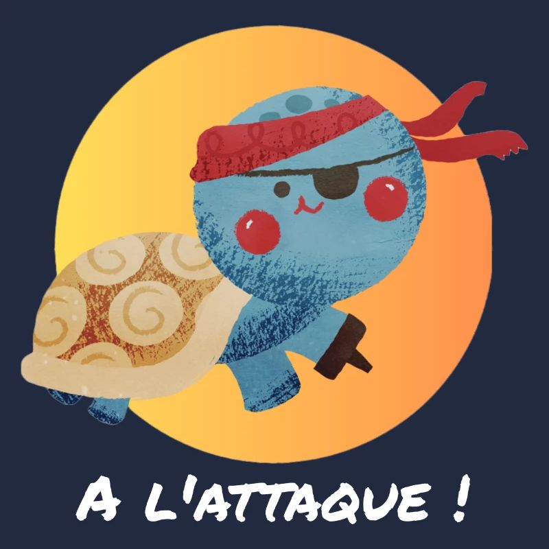Pirate turtle, on the attack!