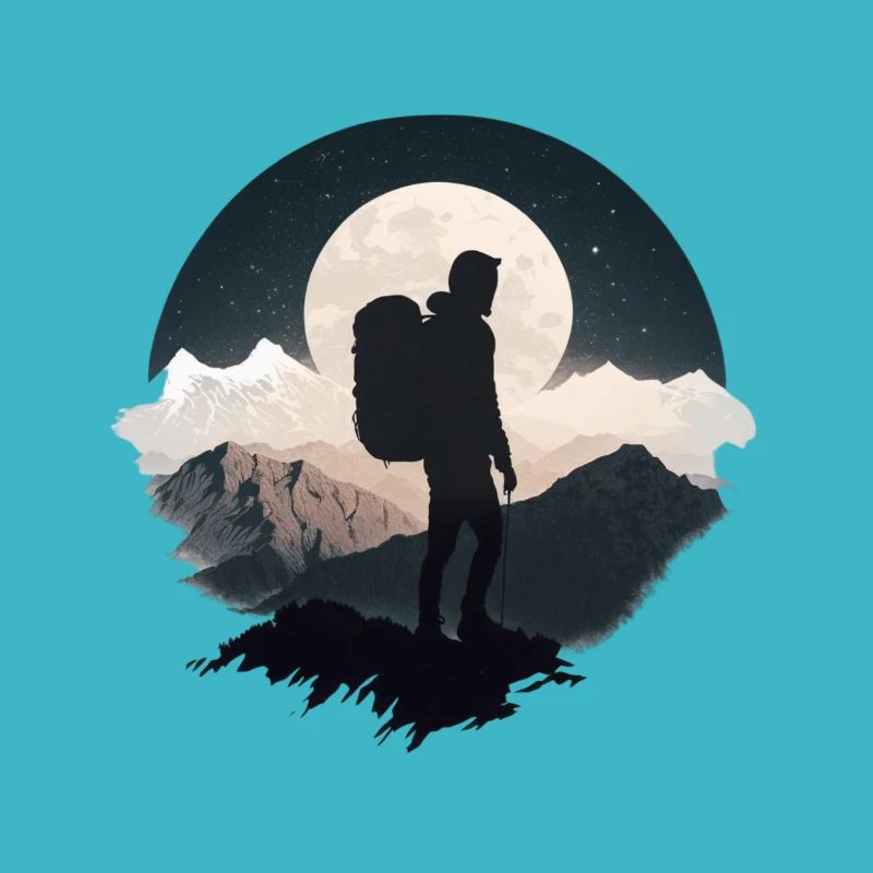 Routard au clair de lune, randonnée
