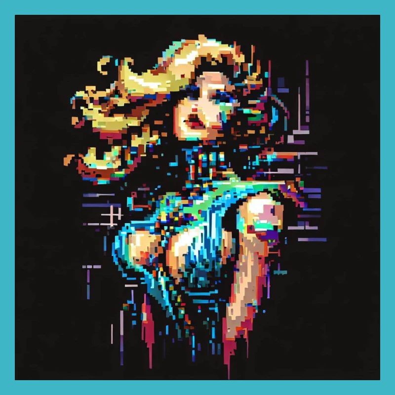 Techno-Babe [Pixelkunst]