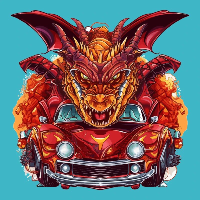 Drachen Auto