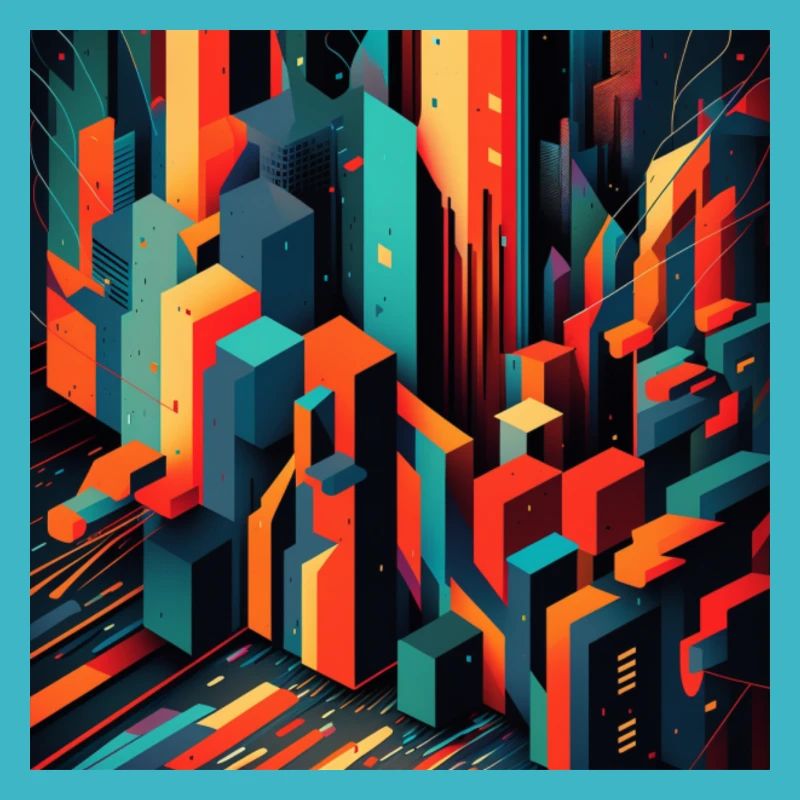 Abstrakter Stadtrand