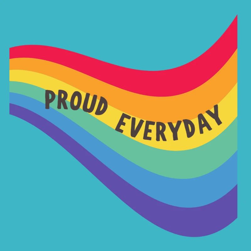 Regenbogenfahne Proud Everyday Pride