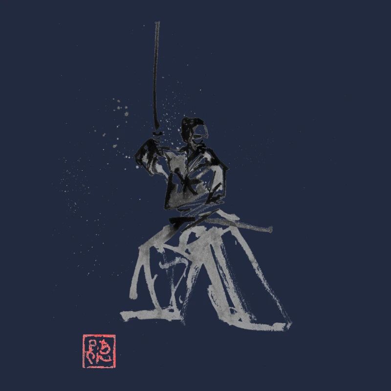 Samurai on guard