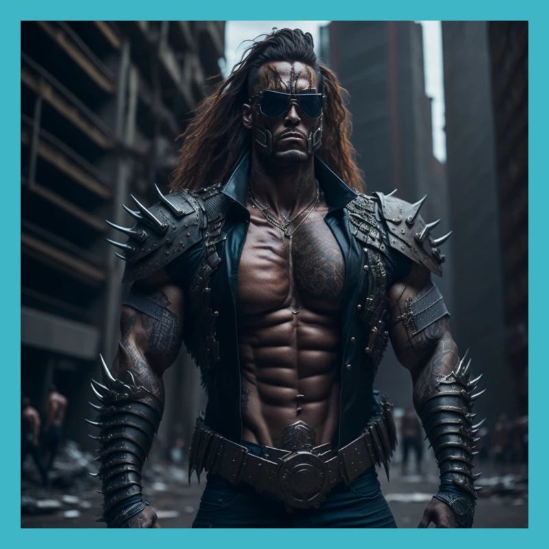 Future Cyberpunkt Warrior