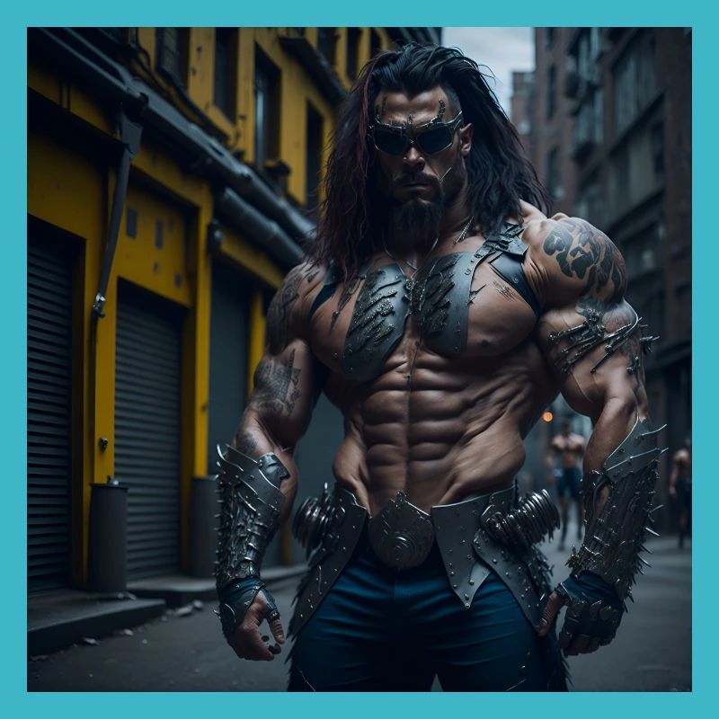 Future Cyberpunkt Warrior