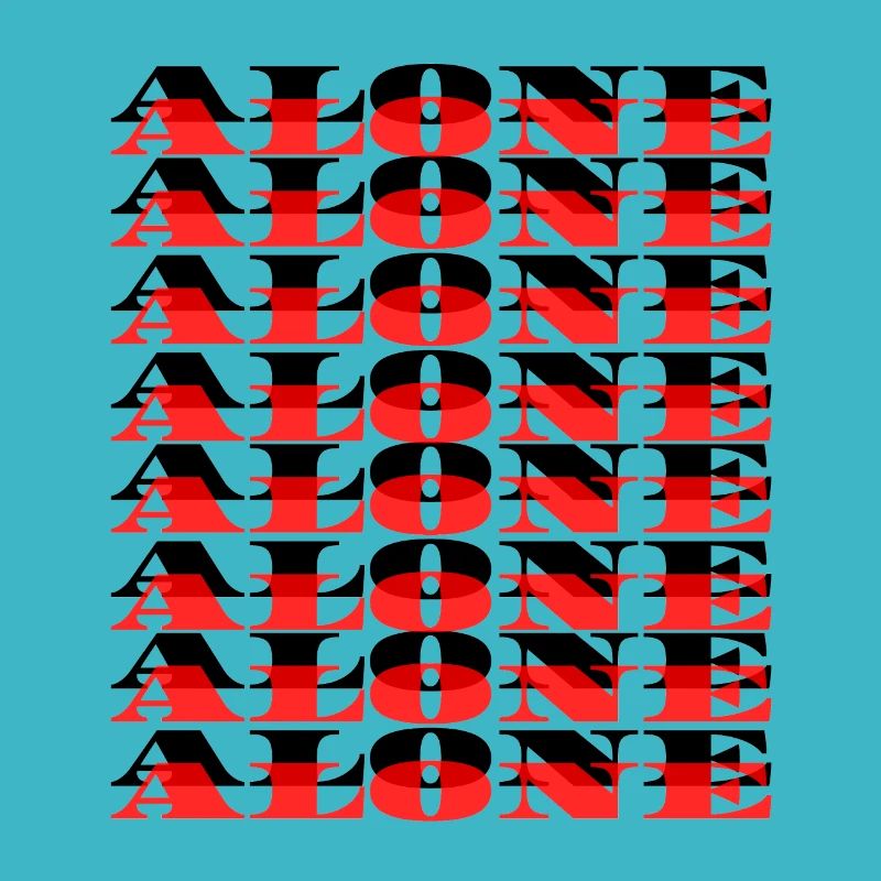 Alone - Black/Red