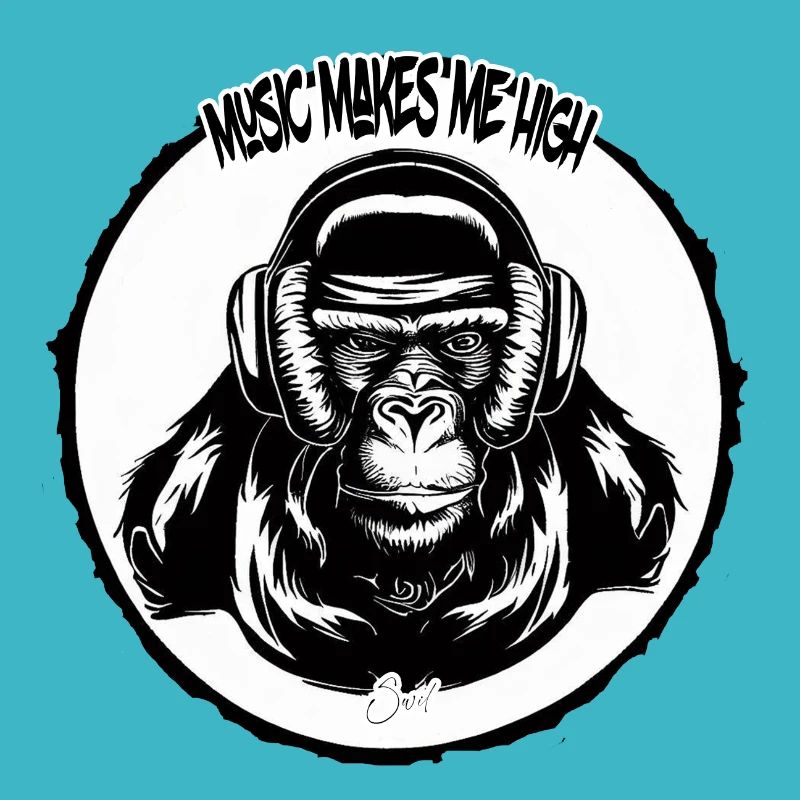 Music makes me high Monkey