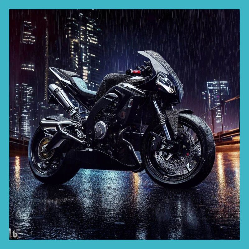 Art numérique de moto