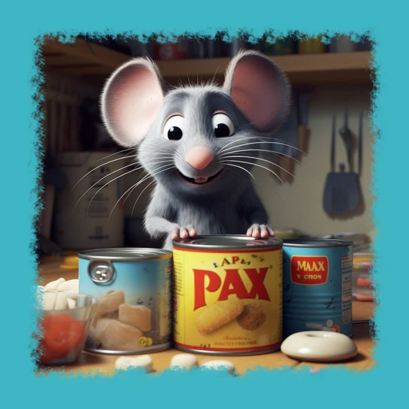 Souris affamée