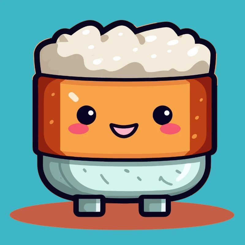 Niedliches Sushi-Maskottchen