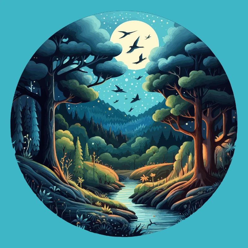 Wald bei Nacht