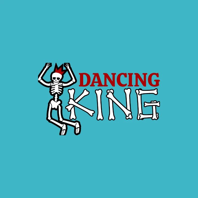 Halloween Dancing King Skeletttanz Geschenkidee
