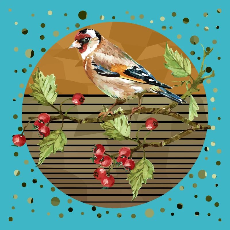 Bunter Vogel