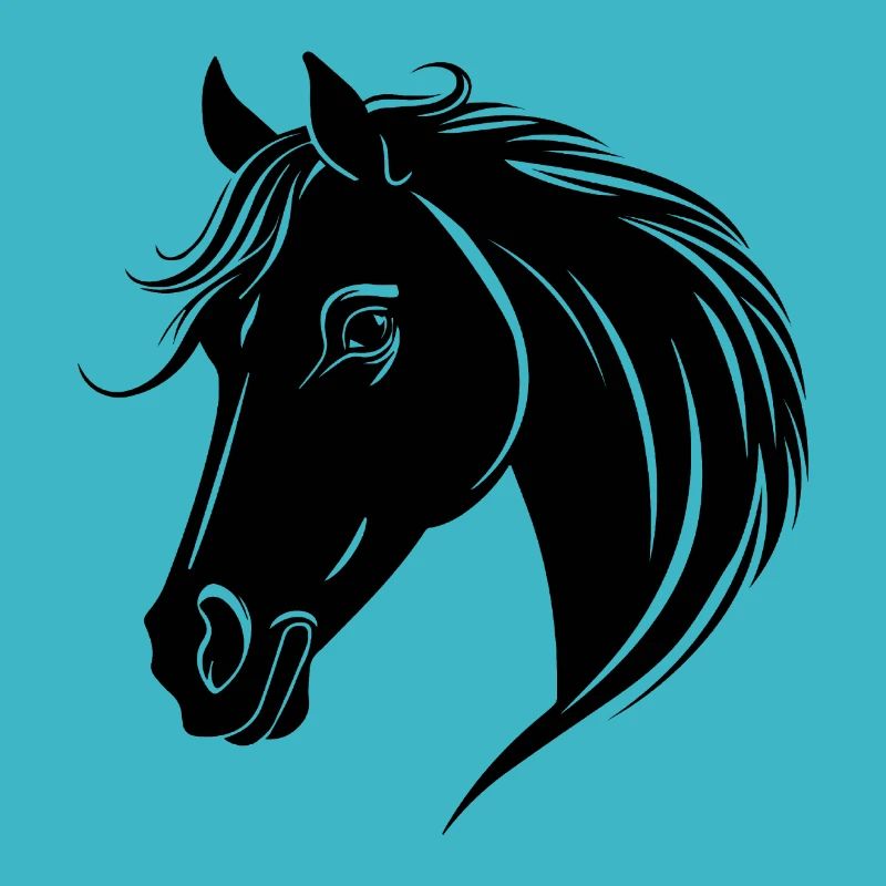 Poney tête de cheval