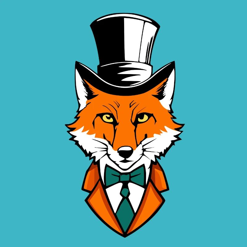 Fuchs mit Zylinder
