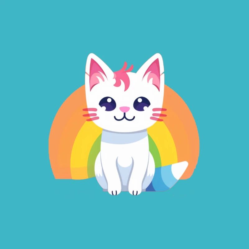 Regenbogen Katze