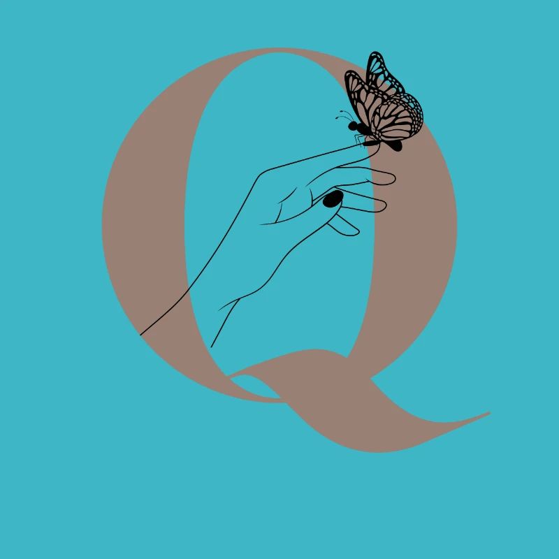 Letter Q Magic butterfly