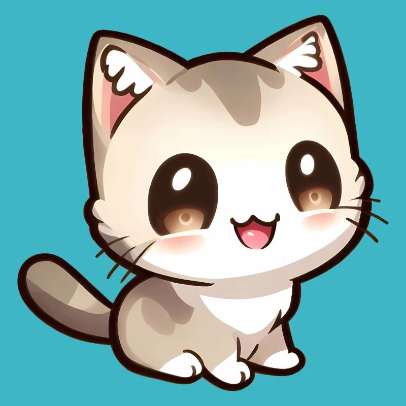 Cute little chibi cat