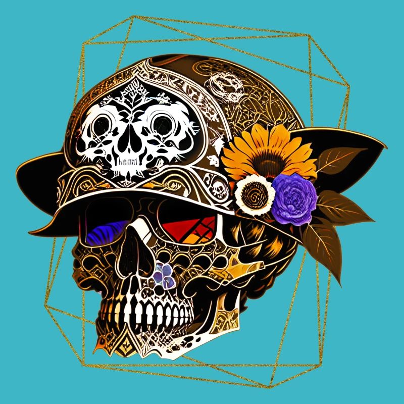 Skull mit Helm