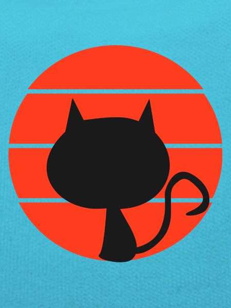 Retro Style Devil Cat