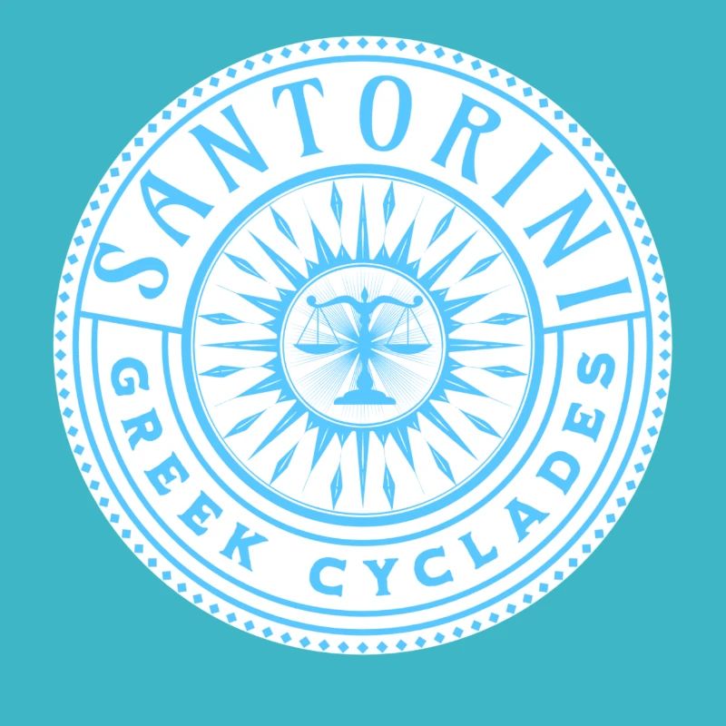 Modèle des Cyclades grecques de Santorin