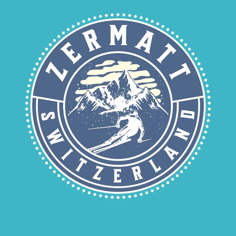 Zermatt Switzerland Vintage Skiing