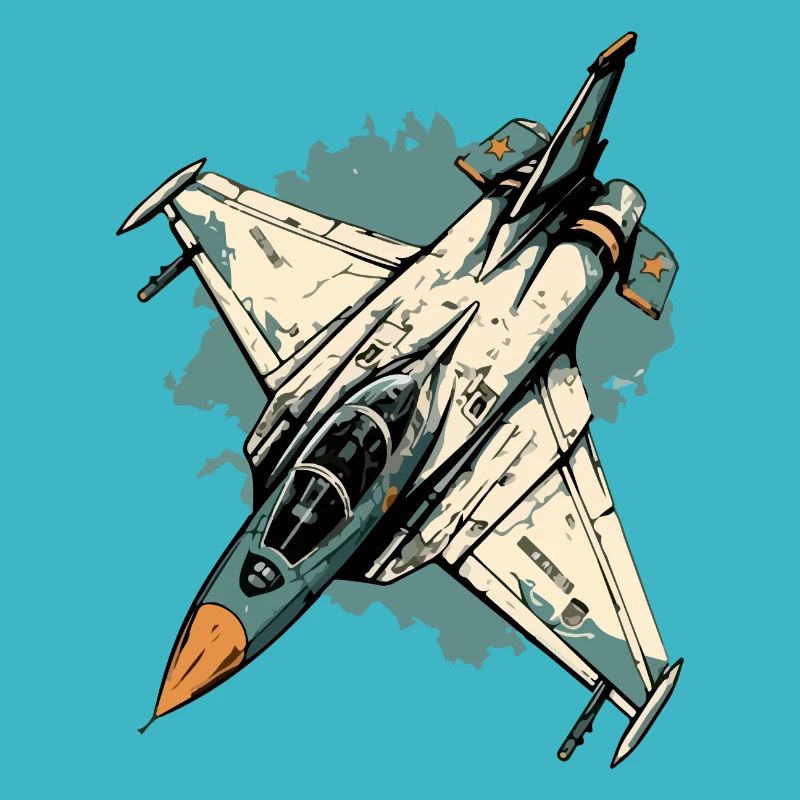 Blaues Sturmflugzeug