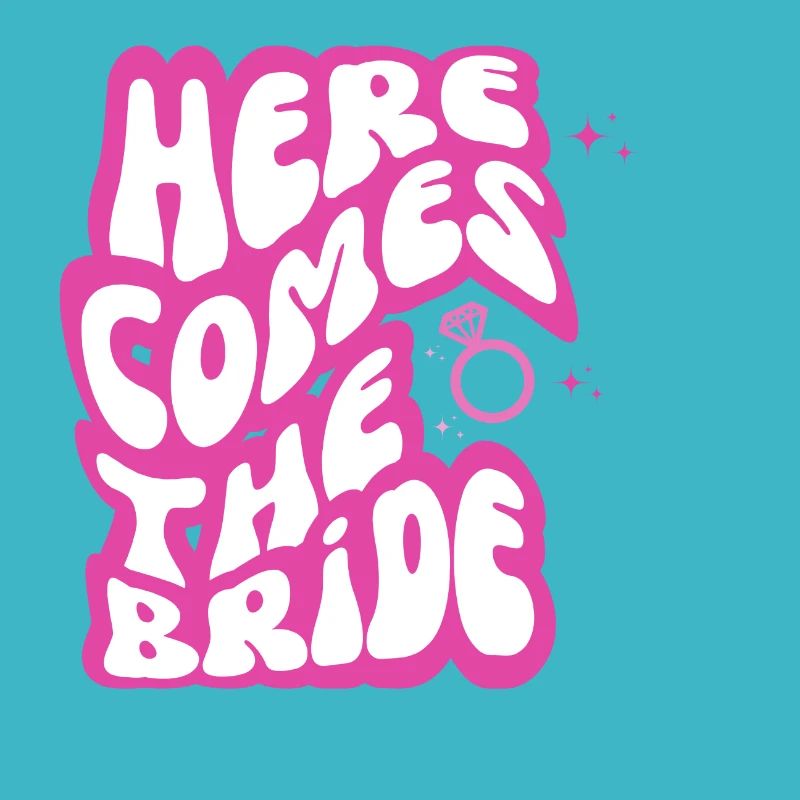 Here comes the bride-la mariée