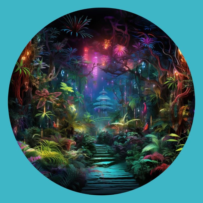 Dynamische Neonreisen: Die Welt des Neon Jungle