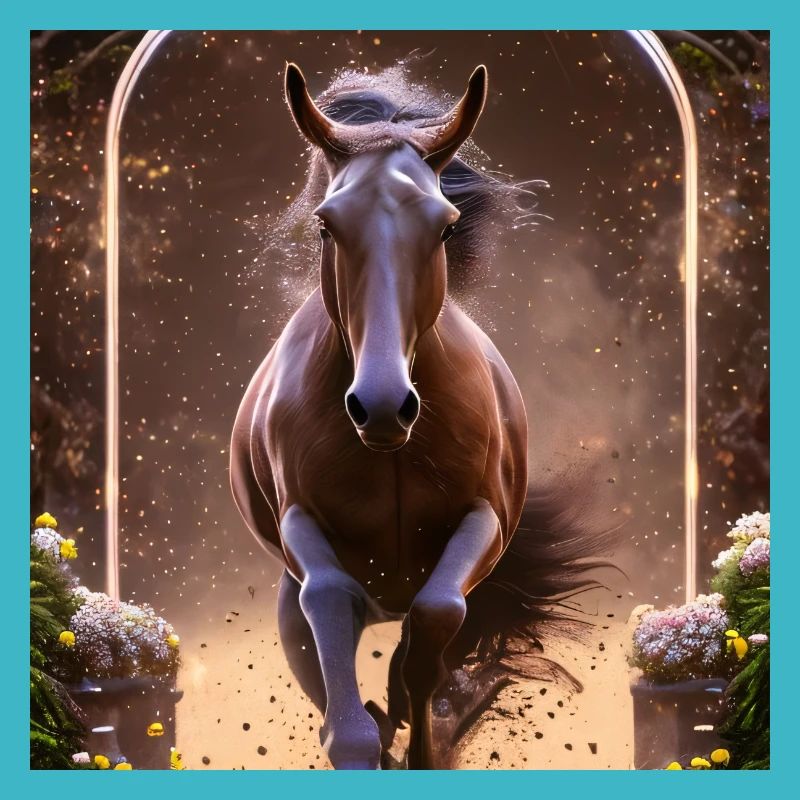 Galoppierendes Pferd