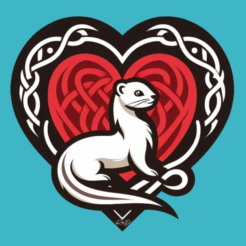 Coeur hermine curieuse de bretagne