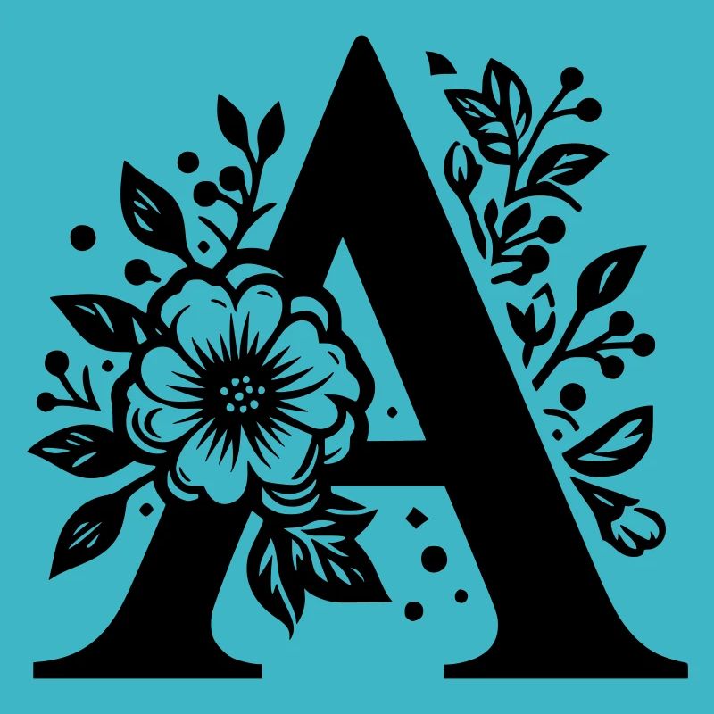 Lettre A Floral
