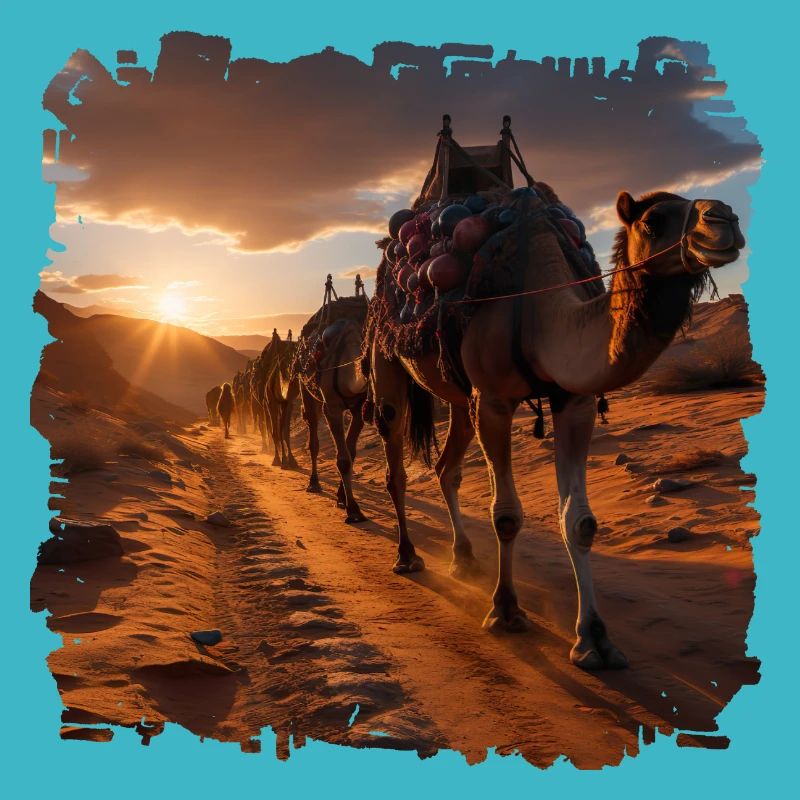 Camel caravans have a long tradition