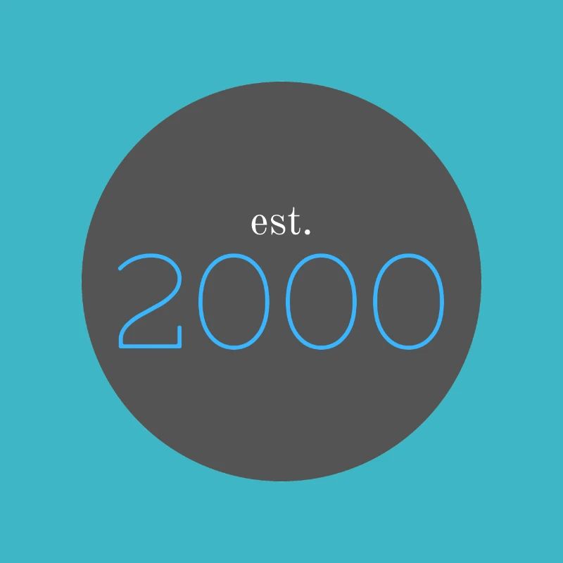 est. 2000, Birthday, Date, 90s, Year