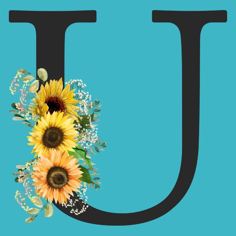 U Monogram Sunflowers