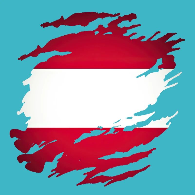Austria Austrians map country flag Austria