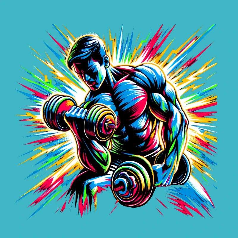 Explosive Workout-Energie: Hanteltraining Art