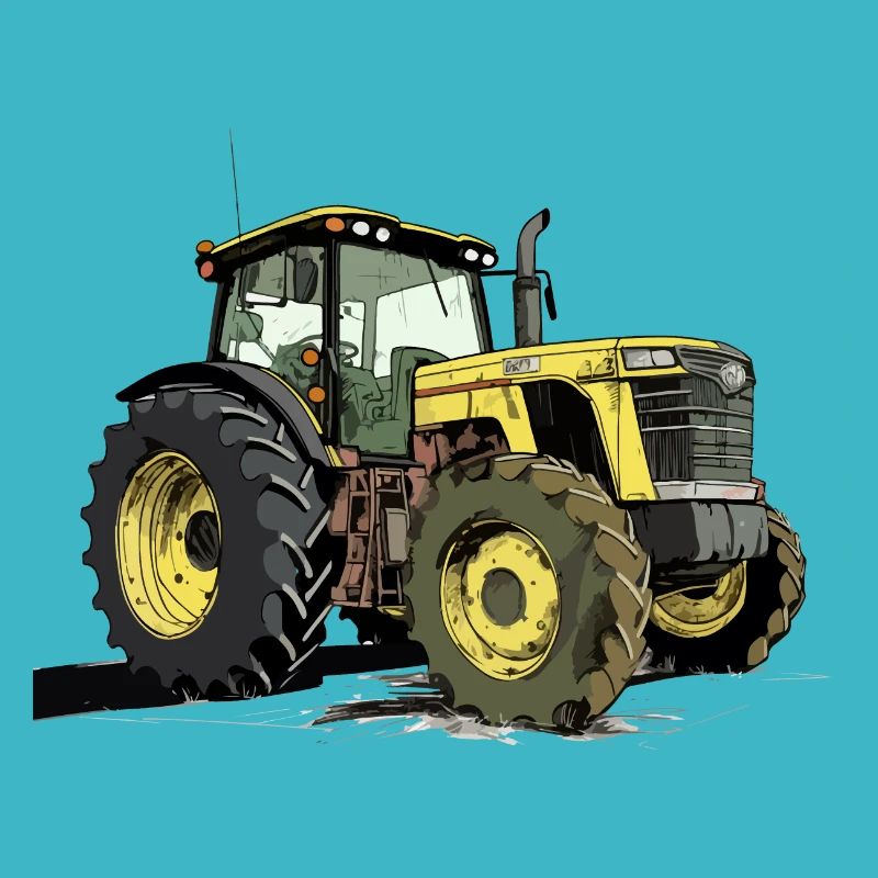 Gelber Traktor