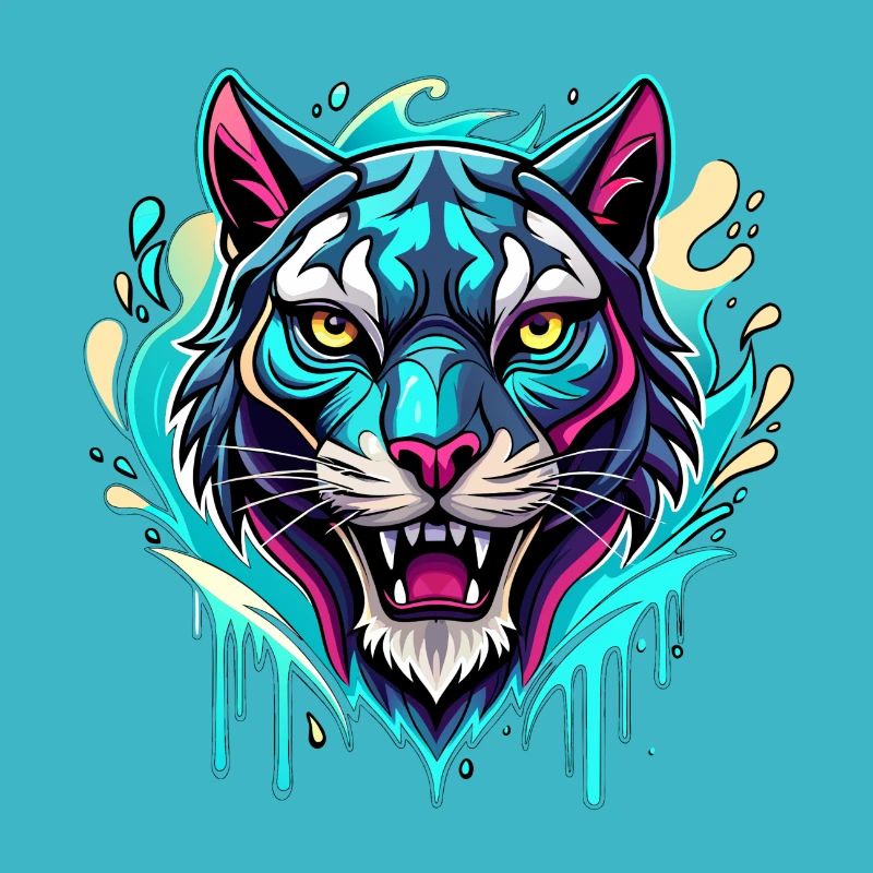 Tiger Color Splash