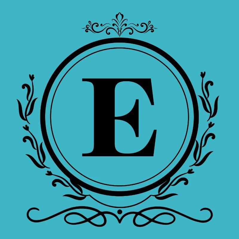 Buchstabe E Dekoration
