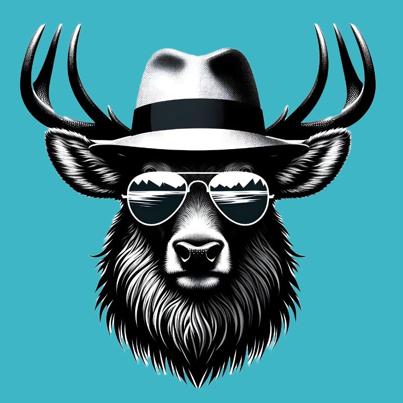 Hipster-Elch