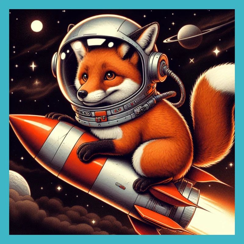 Fox on the rocket