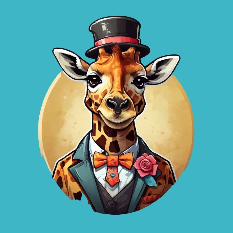 Girafe comique cool drôle